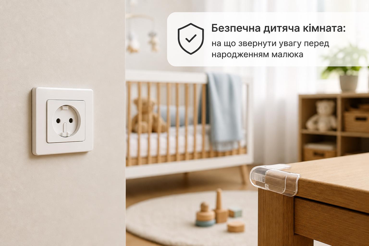 Безпечна дитяча кімната: на що звернути увагу перед народженням малюка. Безпечні розетки в дитячу кімнату та захист на кути Безпечна дитяча кімната: на що звернути увагу перед народженням малюка. Безпечні розетки в дитячу кімнату та захист на кути